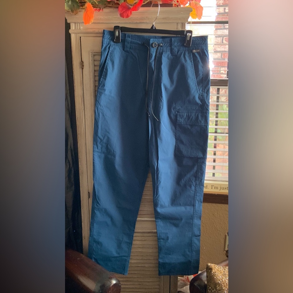 Pelagic Transverse Stretch Fishing Pants Smokey Blue New